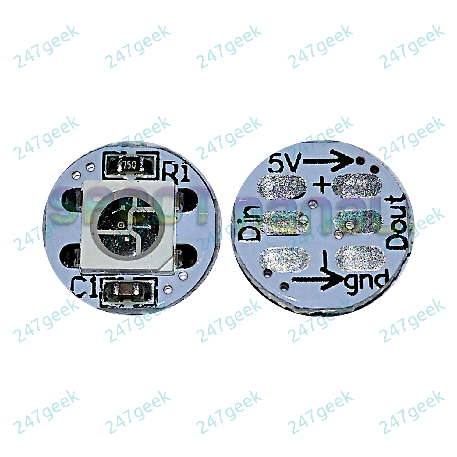 247geek | Pair Of WS2812B WS2812 Neopixel RGB LED