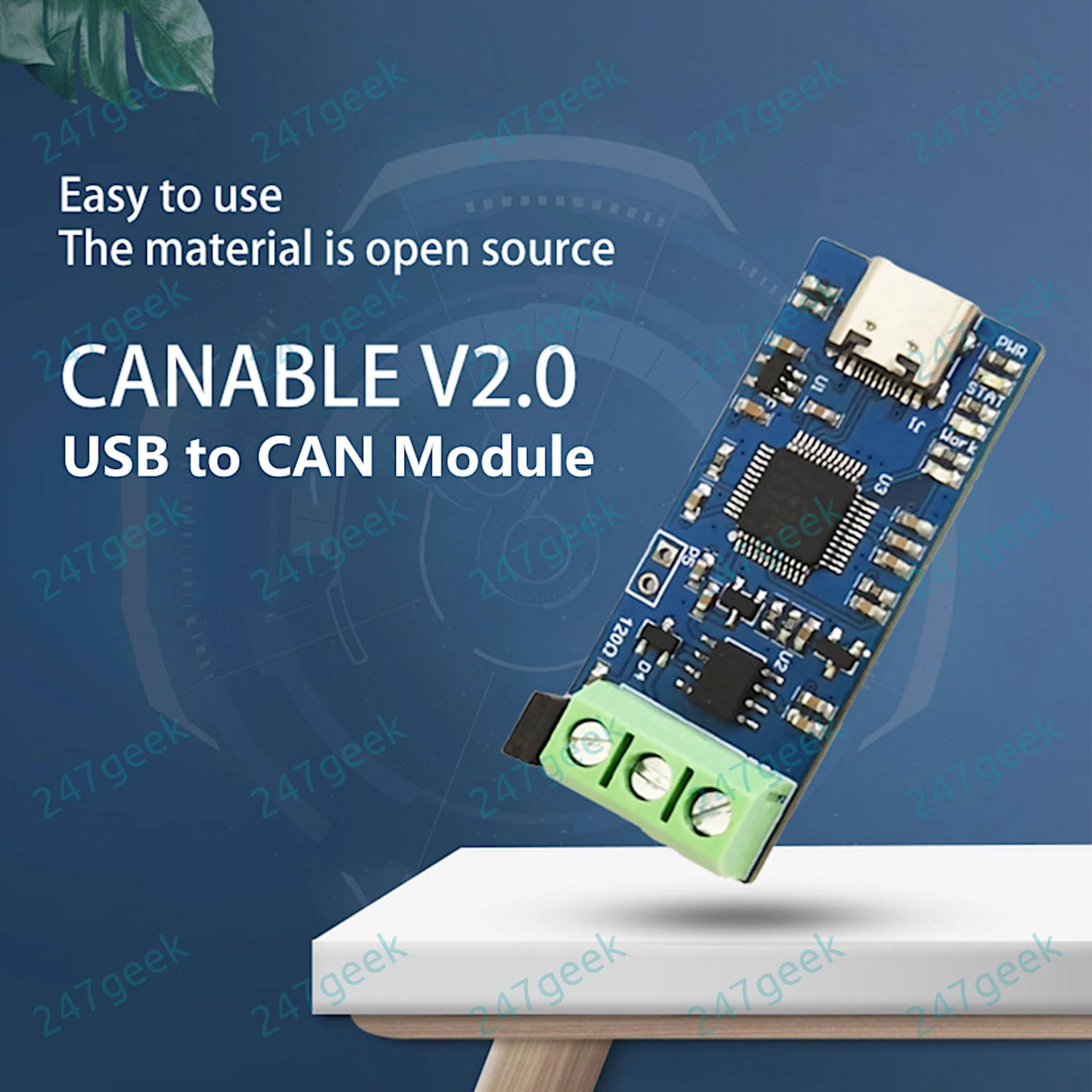 thumbnail image 2 of USB To CAN Adapter Board - STM32F072 Based Converter For CAnable/Klipper 2 of 9