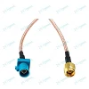 Car Fakra Z Male to SMA Plug DAB adapter cable 15cm